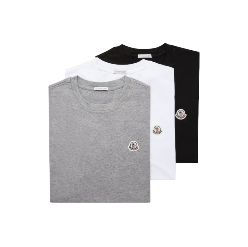 Set Moncler T-shirt cotton patch logo