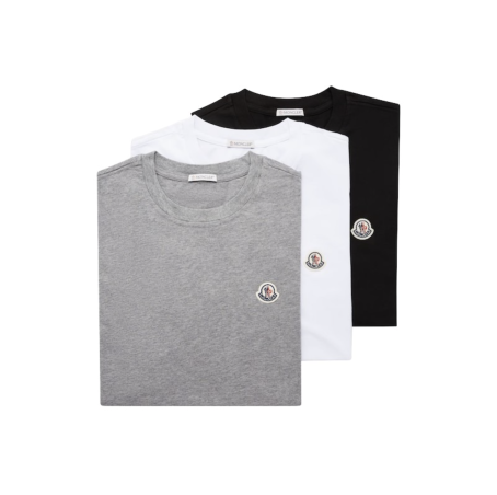 Set Moncler T-shirt cotton patch logo