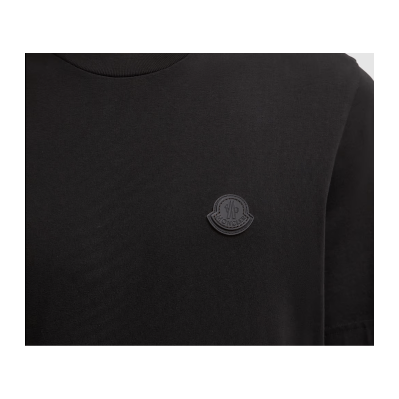 MonclerT-shirt in cotone con patch logato
