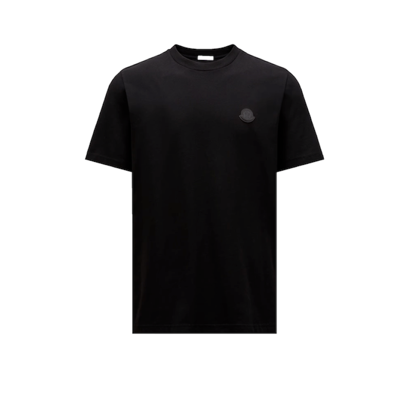 MonclerT-shirt in cotone con patch logato