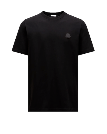 MonclerT-shirt in cotone con patch logato